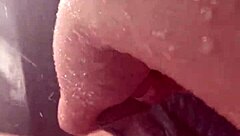 This hot aesthetic teen from saudi arabia masturbates solo in a sunny shower in los angeles