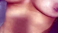 British woman enjoys a relaxing shower routine