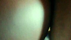 Naughty Ebony Big Booty Takes Stranger Cum in Tight Pussy