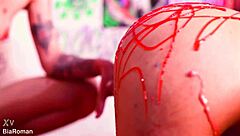 These girls want it even dirtier with choking, rimjob, and deepthroat spitting action.