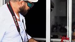 I feel so excited watching this busty Venezuelan young woman in her voyeur boyfriend's insisted porn casting with huge tits, oiled riding, and deepthroat cumshot.