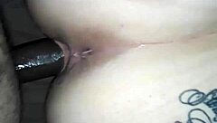 I love getting bent over for that massive black cock in interracial doggystyle action