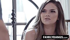 Nathan Bronson Finds Any Excuse To Bang Petite Athena Faris's Pussy In Hot Couple Session