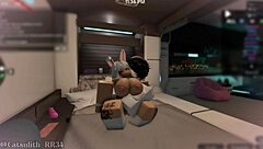 teasing snow bunny with tattoos leads to intimate blowjob and sex in bunny outfit