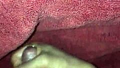 intriguing handjob session while watching black masturbation content on xvideos