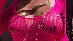 Italian big tits milf artemisia love showing her juicy tits in outdoor water play session 💦🍒