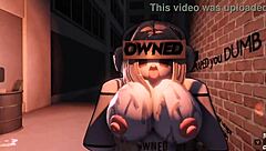 i got annoyed so i punished her like a bot in roblox