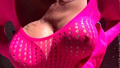 Italian big tits milf artemisia love showing her juicy tits in outdoor water play session 💦🍒