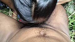 Hot Indian College Girlfriend Fucked in Jungle