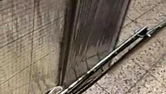 Piss and Mini Wank at DIY Store Outdoors