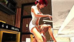 Detailed Cumshot Scene With Redhead Anime Student And German Teacher In European Hentai Encounter