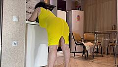 mature neighbor with big ass makes me feel so excited for anal sex