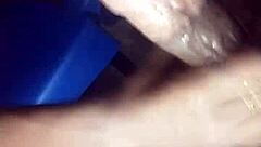 African teen 18+ shows off her phat cock sucking lips and beautiful mouth and drinks cum
