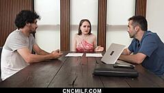 Horny Husband And Friend Take Turns Riding Bound Milf In Steamy 3some