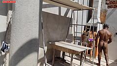 hey, the barbecue girl couldn't resist and took all my sausage in her ass