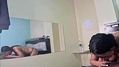 sexy mature walks in room then slam rides black cock student then slides it down her slim busty boobs as neighbors make noise