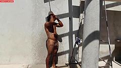 hey, the barbecue girl couldn't resist and took all my sausage in her ass