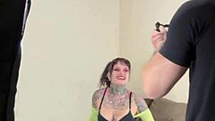 Excitement builds in backstage fuck with Carmona pounding tight ass