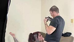 Excitement builds in backstage fuck with Carmona pounding tight ass