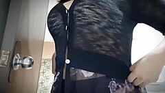 Horny Asian Woman Touching Natural Big Tits In Close Up Solo