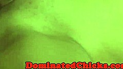 Oh Wow, Check Out This Bondage Beauty Dildoing Herself Wildly!