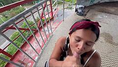 Witness Intense Public Doggystyle With Monster Cock And Facial Finish