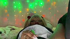 Misa In Cosplay Costume Cums Super Hard While Thrusting With Her Deathnote Toy In Intense Action