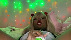 Misa In Cosplay Costume Cums Super Hard While Thrusting With Her Deathnote Toy In Intense Action