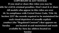 sara jay teases with big ass shake in sexy lingerie