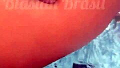 I love watching this usa couple with big ass blowjob and monster cock interracial action outdoors