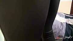 Dirty Blonde Amateur In Leggings Gives Outdoor Blowjob And Gets Anal Assfucked In German Public Compilation