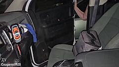 After the concert, the milf flaunted her big nipples and boobs