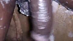 Young Boy With Monster Big Black Cock Shaves And Masturbates Privately