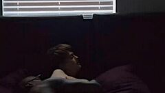 big titt lesbian plays with toys & takes bbc in her shaved pussy 😏