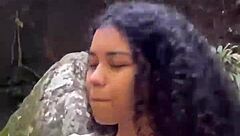 Vlog Fucking My Hot Colombian Girlfriend On Public River With Facial Cumshot