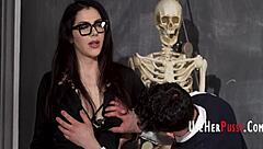 Oh man, this milf teacher is totally free to use for rough sex!