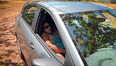 Brazilian Wife Masturbates with Dildo and Cums Hard in Public Beach Parking