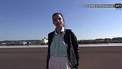 Lovely 19-Year-Old Justine Tries First Anal Casting With Toys And Petite Body