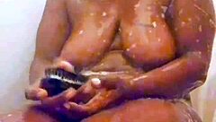 ebony mom yuki-senpai sneaks a climax in bathtub after shower with toys and masturbation preview on xvred