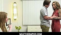 i'm a busty therapist helping tyler cruise with his intense masturbation issue alongside dr sonia harcourt