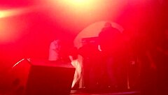 lady gaga undressing during show