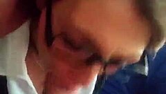 Detailed Facial Cumshot After Intense Blowjob Action