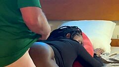 Emotional Amateur Homemade Ebony Sucking And Fucking White Guy In The Hood