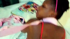 Ebony Goddess Leashed for Intense Doggystyle Fucking with Flogger Whip Slaps on Big Black Sexy Ass Mastermeat1