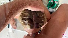 Blonde Babe With Blue Eyes Suggests Deep Insertions In All Holes For Cum