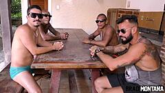 Hey guys, this latina milf invited everyone for intense double penetration anal orgy