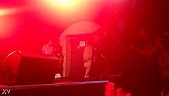 lady gaga undressing during show