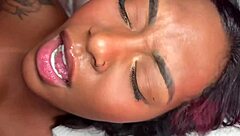 curvy ebony beauty bartira luz teases with deep blowjob before intense interracial pussy pounding and orgasm