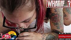 Goddess Bats takes BBC bull in wet interracial anal creampie round two!