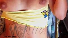 Hot Brunette Milf Fucks Hard on Swing Chair with Monster Cock